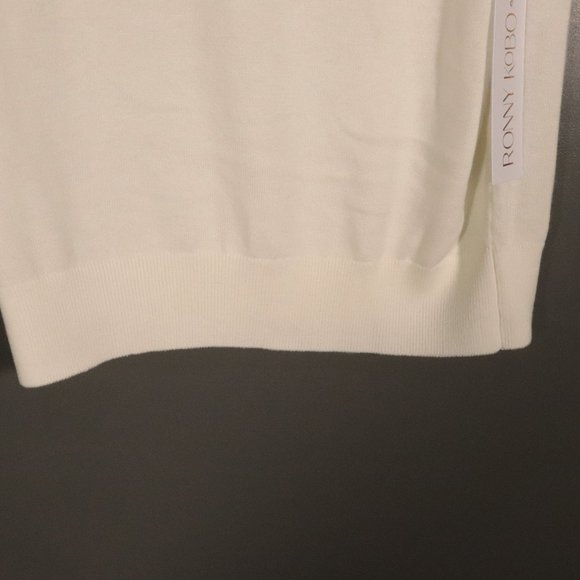 NWT Ronny Kobo Jaitlin Sweater in Ivory Size Medium - Picture 11 of 15
